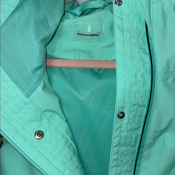 FP Movement Singin’ in the rain packable jacket in hot turquoise - Picture 8 of 10